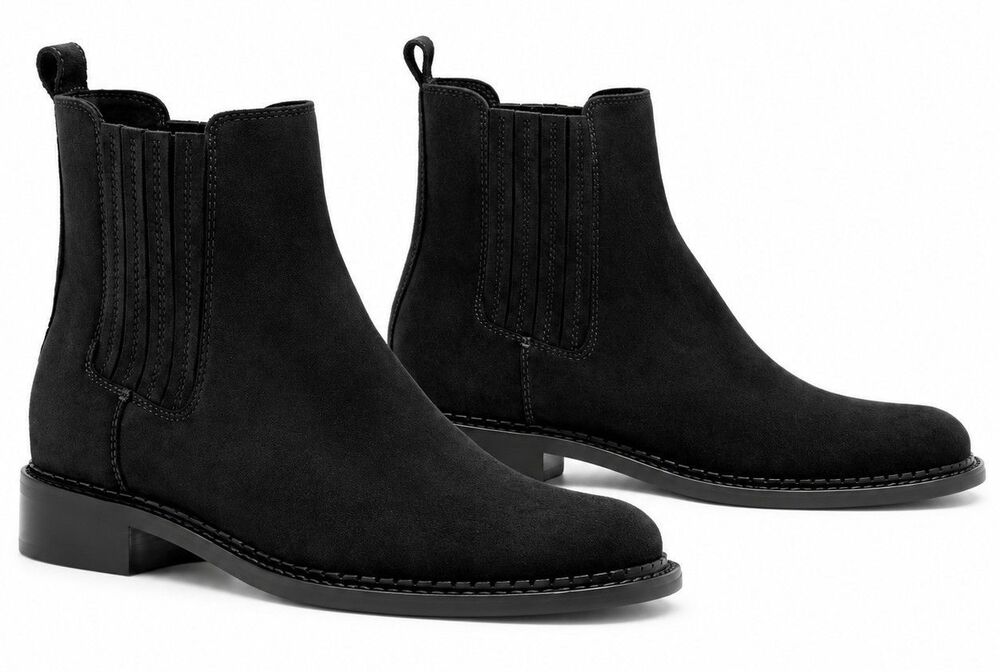 NWOB $550 La Canadienne Siera City Dry Waterproof Suede Chelsea Boots 7M